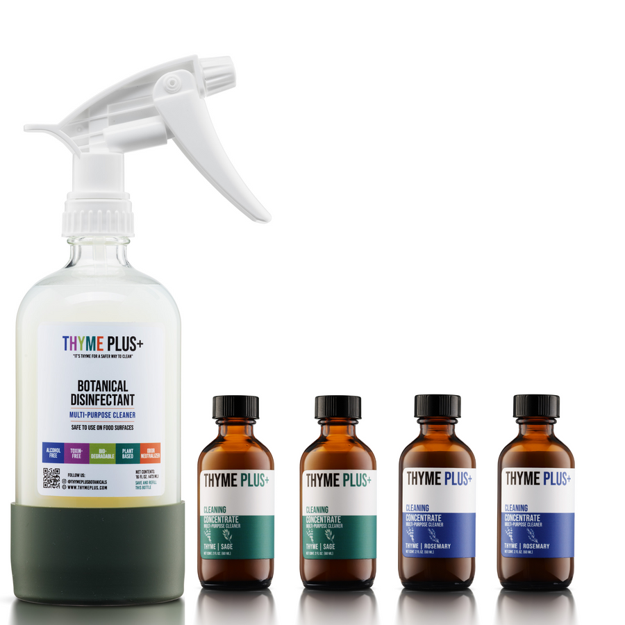 Thyme Plus+ SAGE and Thyme Plus+ ROSEMARY with Reusable Glass Spray Bottle